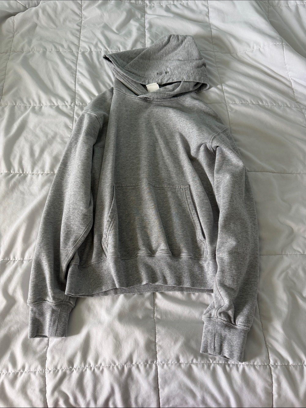 Aritzia Light Grey Sweatfleece Hoodie
